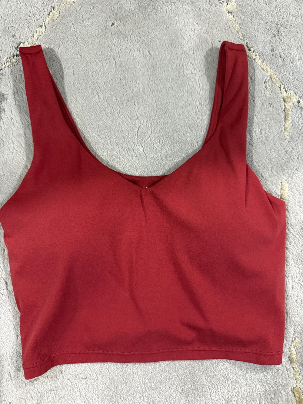 aerie Red Scoop-Neck Seamless Sports Bra